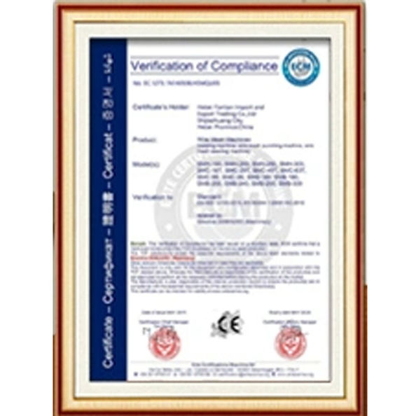 Chine Dongguan Zhaoyi Hardware Products Co., LTD. certifications